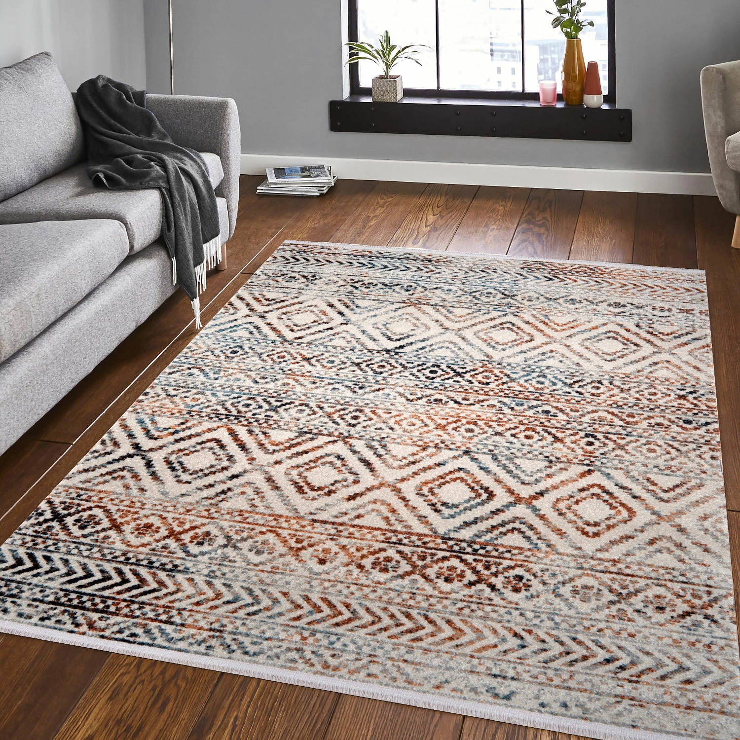 Qilim korridori, shumëngjyrësh, Conceptum Hypnose Bohem 4006, 75x300cm
