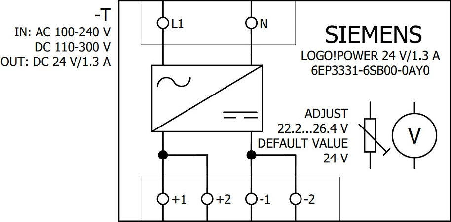 Furnizues rryme Siemens LOGO!Power 6EP3331-6SB00-0AY0, 24V 1.3A, gri
