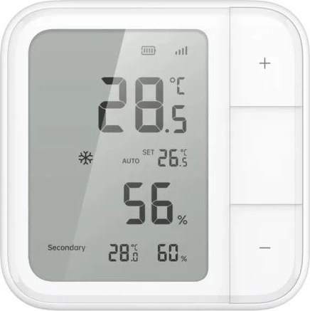 Sensor klime Aqara W100 TH-S04D, Thread/Zigbee/Matter, ekran LCD 3.4\", i bardhë, set 1 copë