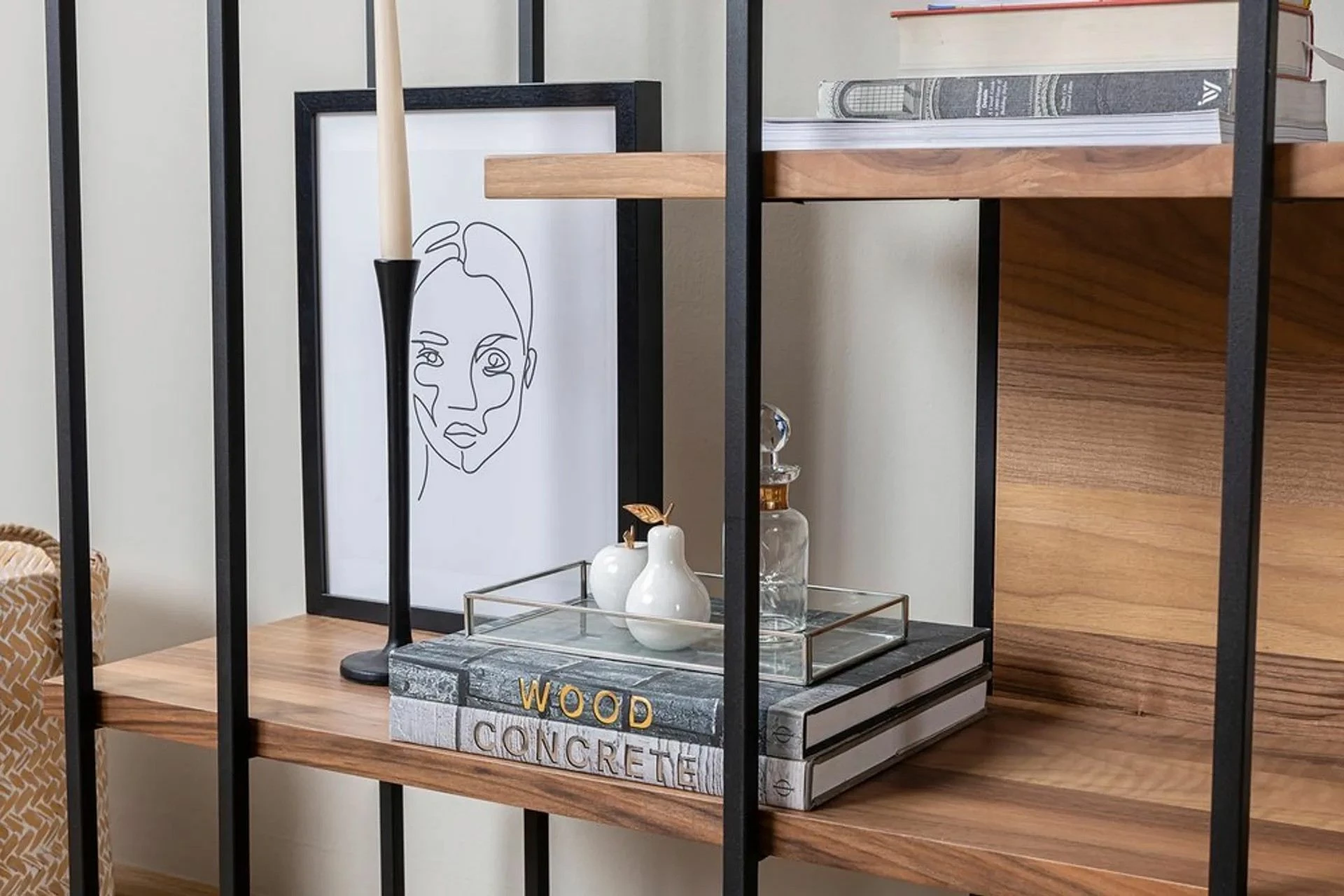 Raft librash Hanah Home, ngjyrë arre, Cooper