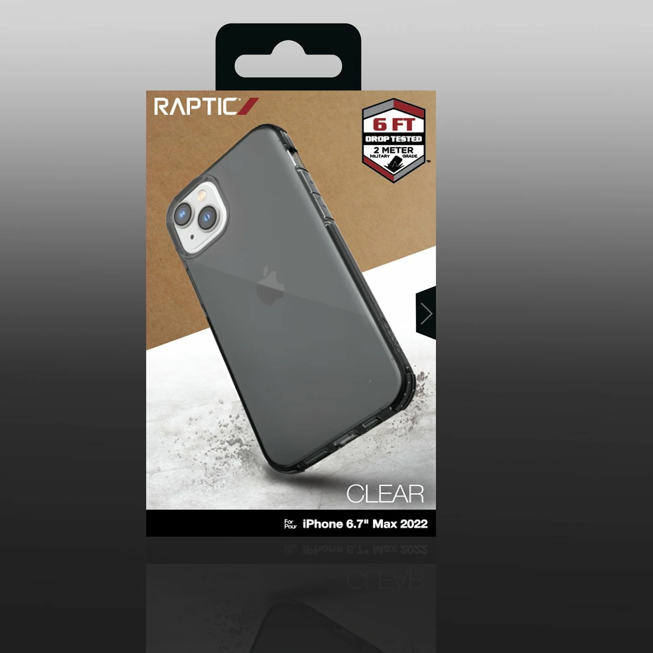 Mbështjellës Raptic X-Doria Clear për iPhone 14 Plus, MagSafe, Gri