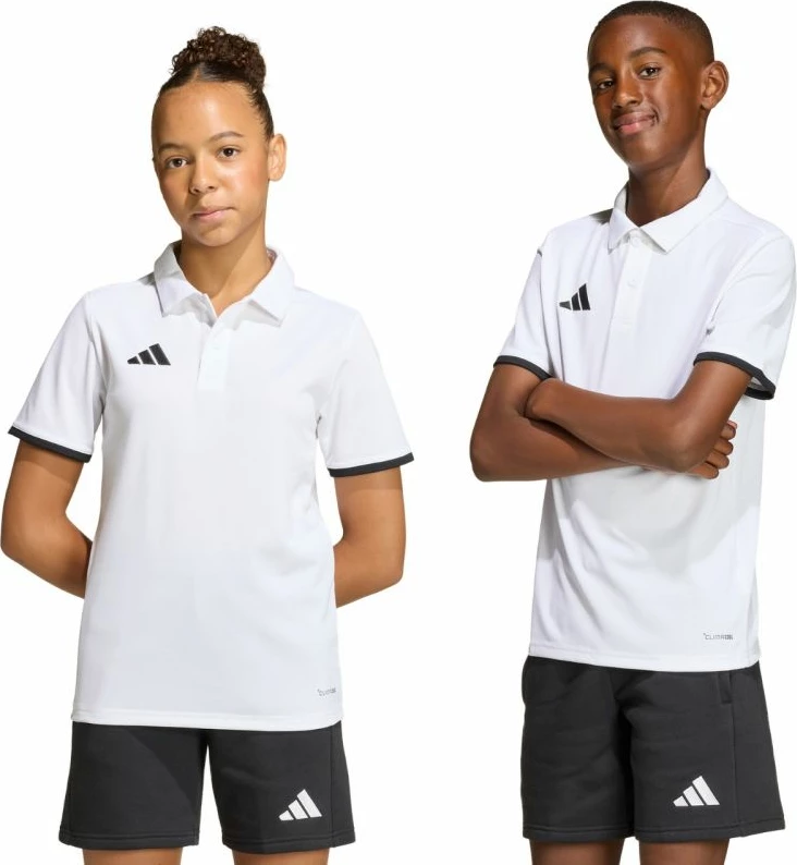 Maicë polo për fëmijë adidas Entrada 26, e bardhë