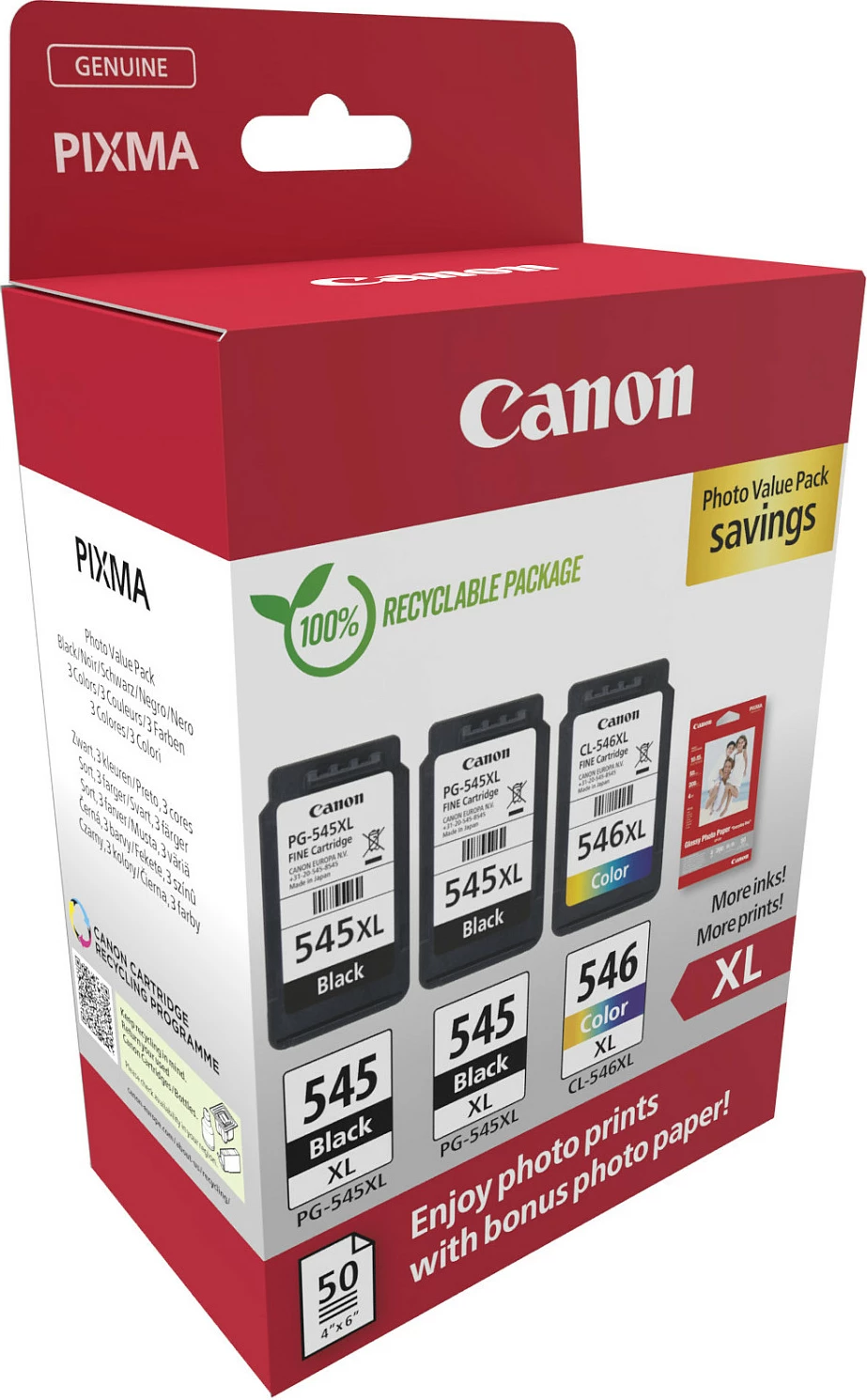 Toner Canon 8286B015, High (XL) Yield, Black, Cyan, Magenta, Yellow