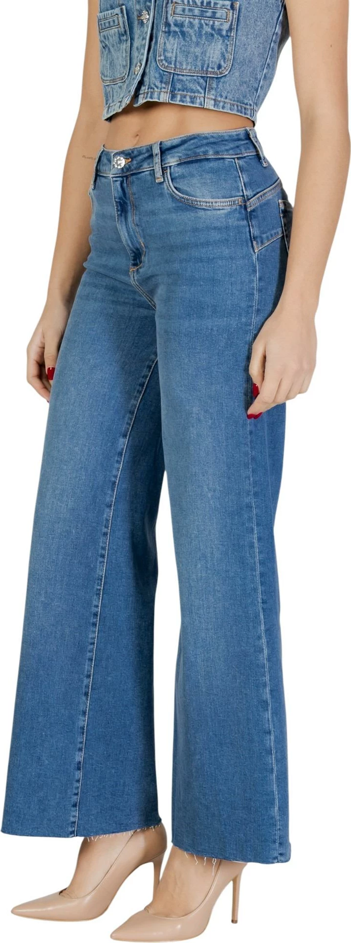 Xhinse për femra Liu Jo B.UP Flare H.W. UA6234 D0310, denim blu e errët [Madhësia: W32]