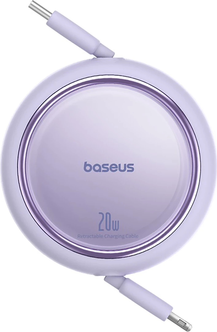 Kabllo karikimi dhe të dhënash Baseus Free2Pull, 1m, USB-C në Lightning, 20W, vjollcë