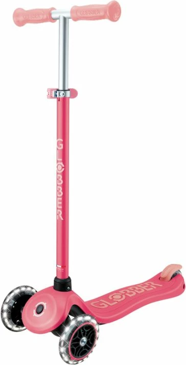 Trotinetë për fëmijë Globber PRIMO PLUS GLOW LIGHTS 443-110, rozë