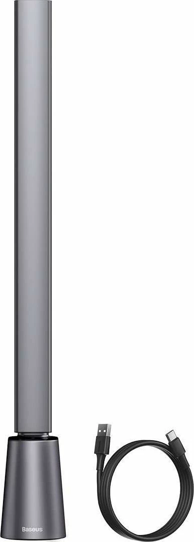 Lampë tavoline Baseus DGZG-0G LED 5W, bateri e integrume, USB-C, 3000-6000K, touch, gri (me kabllo USB-C)
