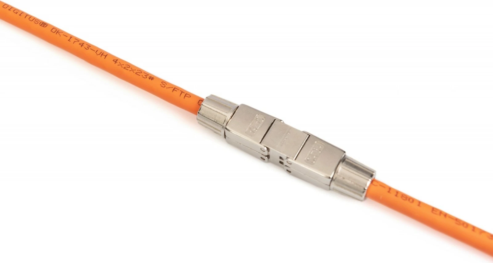 Lidhës modular rrjeti Digitus DN-93912, Cat.6A, pa vegla, metalik