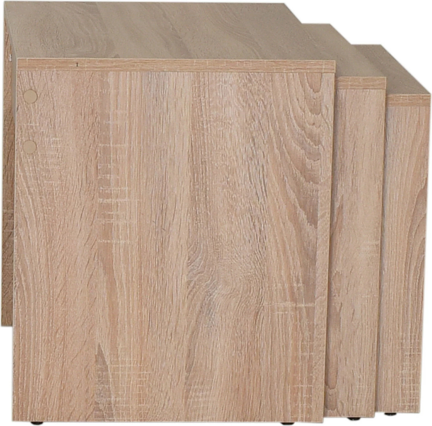 Tavolina kafeje Hanah Home, set prej 3 copësh, ngjyrë sonomo, Shp-103-Ss-1