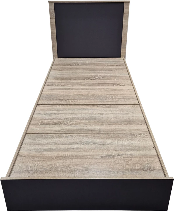 Krevat Athos, ngjyrë sonoma-antracit, 90x190cm