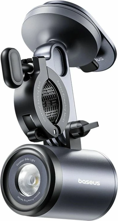 Dritë biçiklete Baseus PrimeTrip 2-në-1, 3000mAh, e zezë/gri