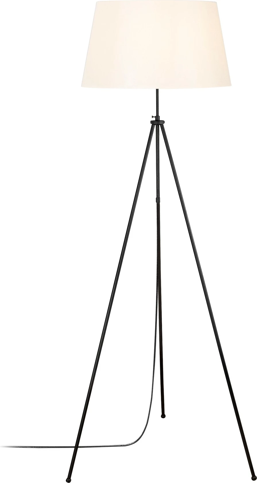 Llambë dyshemeje Opviq tripod, e zezë dhe krem, 65x65x165cm