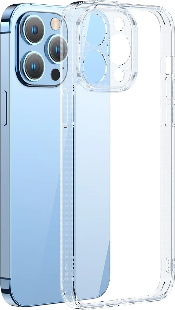 Mbështjellës Baseus SuperCeramic Series për iPhone 13 Pro 6.1", Transparent, me set pastrimi