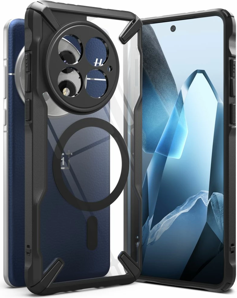 Mbështjellës Ringke Fusion X MagSafe për OnePlus 13, i zi