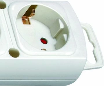 Zgjatues rryme Brennenstuhl Comfort-Line 1153320100, 6 prizë Schuko Type F, kabllo 2 m, me ndërprerës të ndriçuar, i bardhë