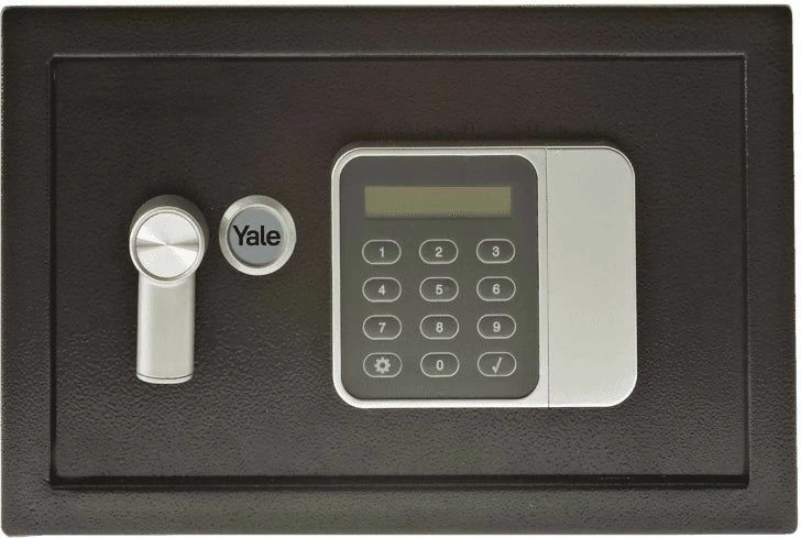 Kasafortë elektronike e vogël Yale, e zezë