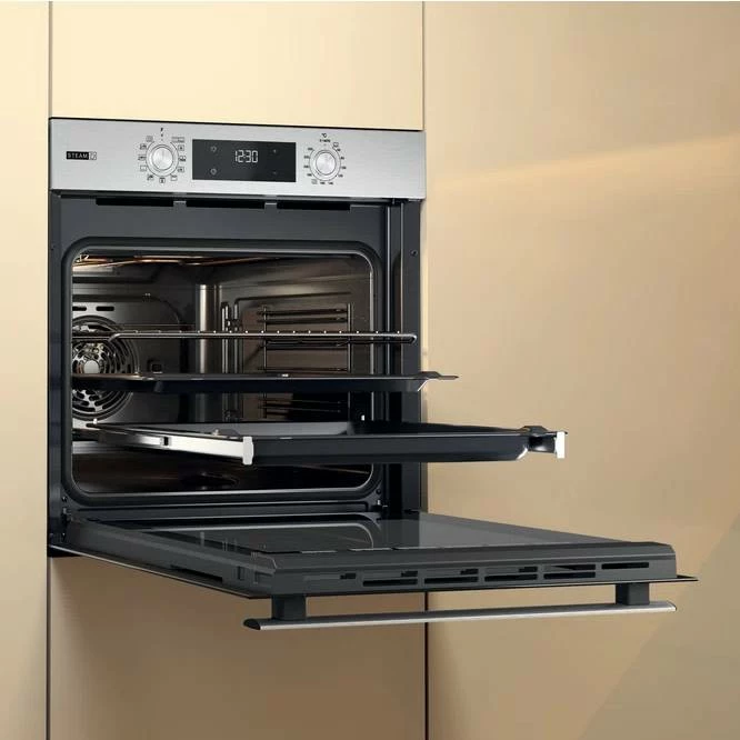Furrë e integrume Whirlpool OMSR58CU1SX 71L A+ me pastrim katalitik, inoks