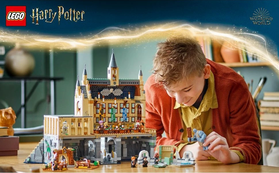 Set ndërtimi LEGO Hogwarts™ Castle: The Great Hall, 1732 pjesë, plastikë, 2.92 kg