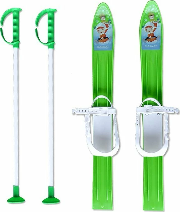 Ski fëmijësh Master MARMAT MASkarC-01 Easycarver 60 cm me shkopinj, jeshile, set