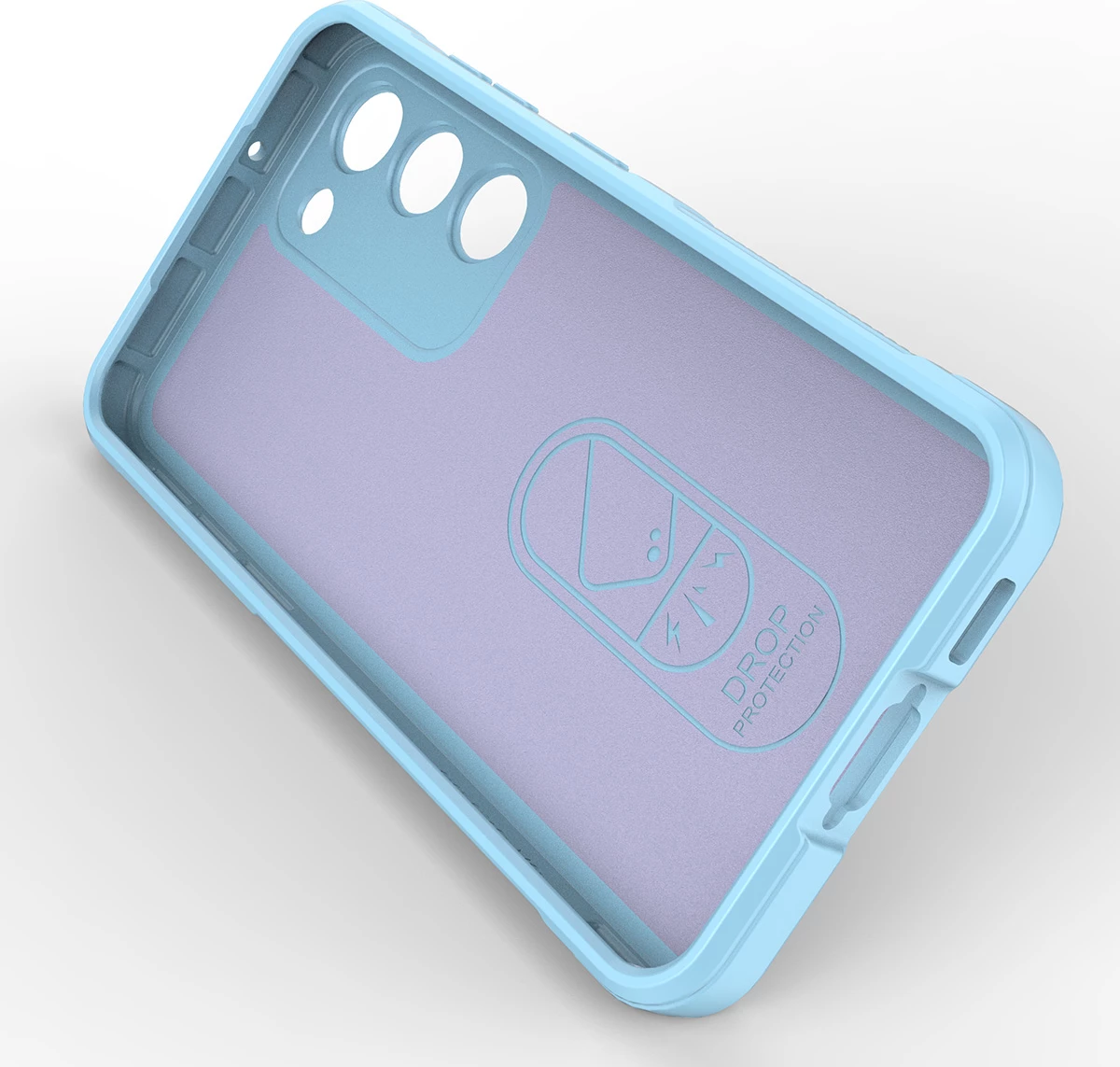 Mbështjellës Hurtel Magic Shield Case për Samsung Galaxy S23+, kaltër e çelët