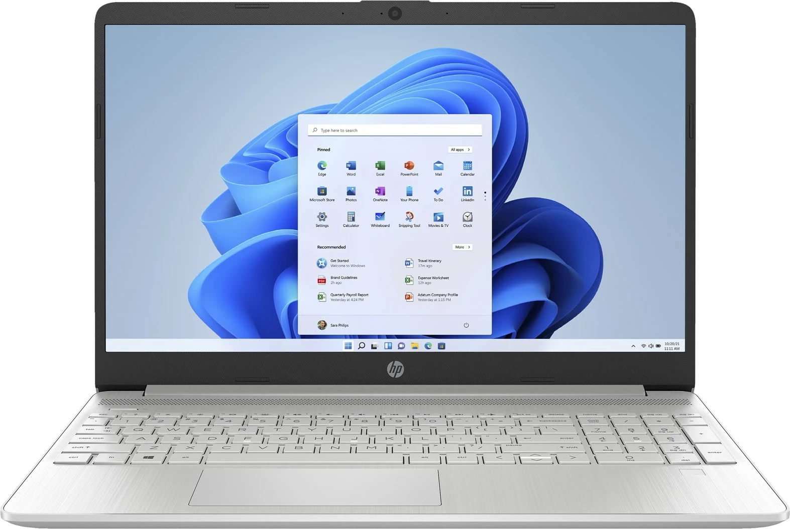 Laptop HP 15s-eq2289nw, 15.6", AMD Ryzen 3 5300U, 16 GB RAM, 1 TB SSD, Argjendtë