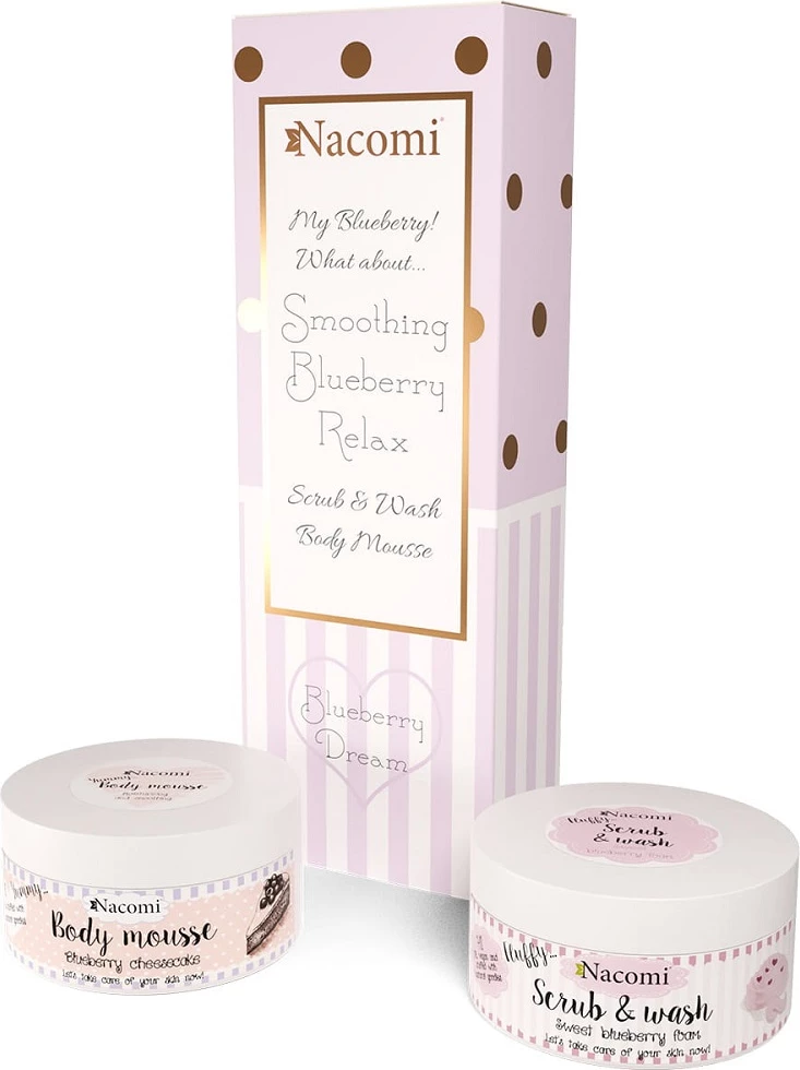 Set për kujdesin e trupit Nacomi Blueberry Dream për femra, 2x100ml
