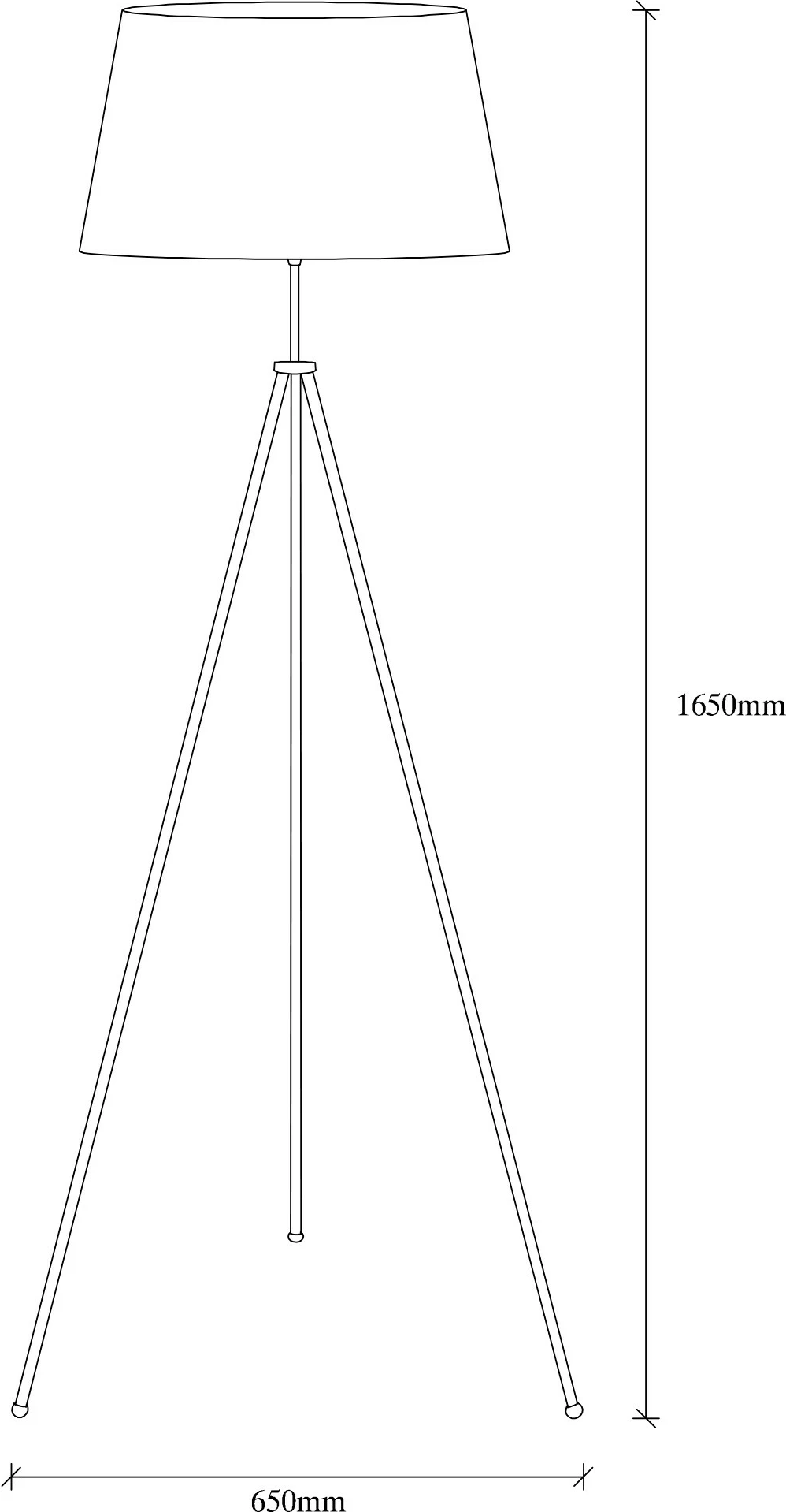 Llambë dyshemeje Opviq tripod, 4053