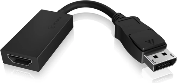 Adapter DisplayPort në HDMI ICYBOX IB-AC508a 4K, i zi, 1 copë