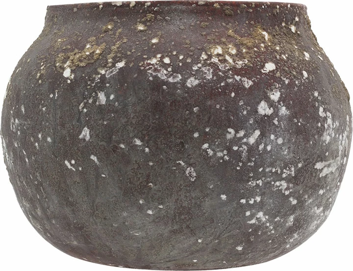 Mbajtës qirinjsh Berry, qelq, ngjyrë e kuqe e ndryshkur, 23x23x16 cm