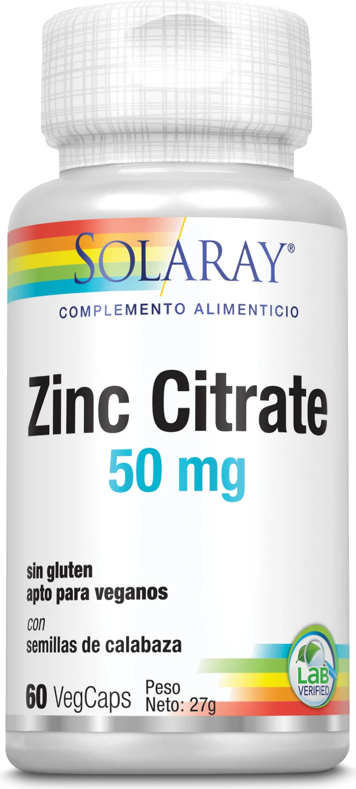 Supplement ushqimor Solaray Zinc Citrato 50mg unisex 60 kapsula
