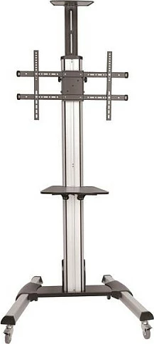 Karrocë TV StarTech STNDMTV70, 32"-75", VESA 600x400, 40 kg, rregullim lartësie, me rrota me bllokim, e zezë/argjendtë