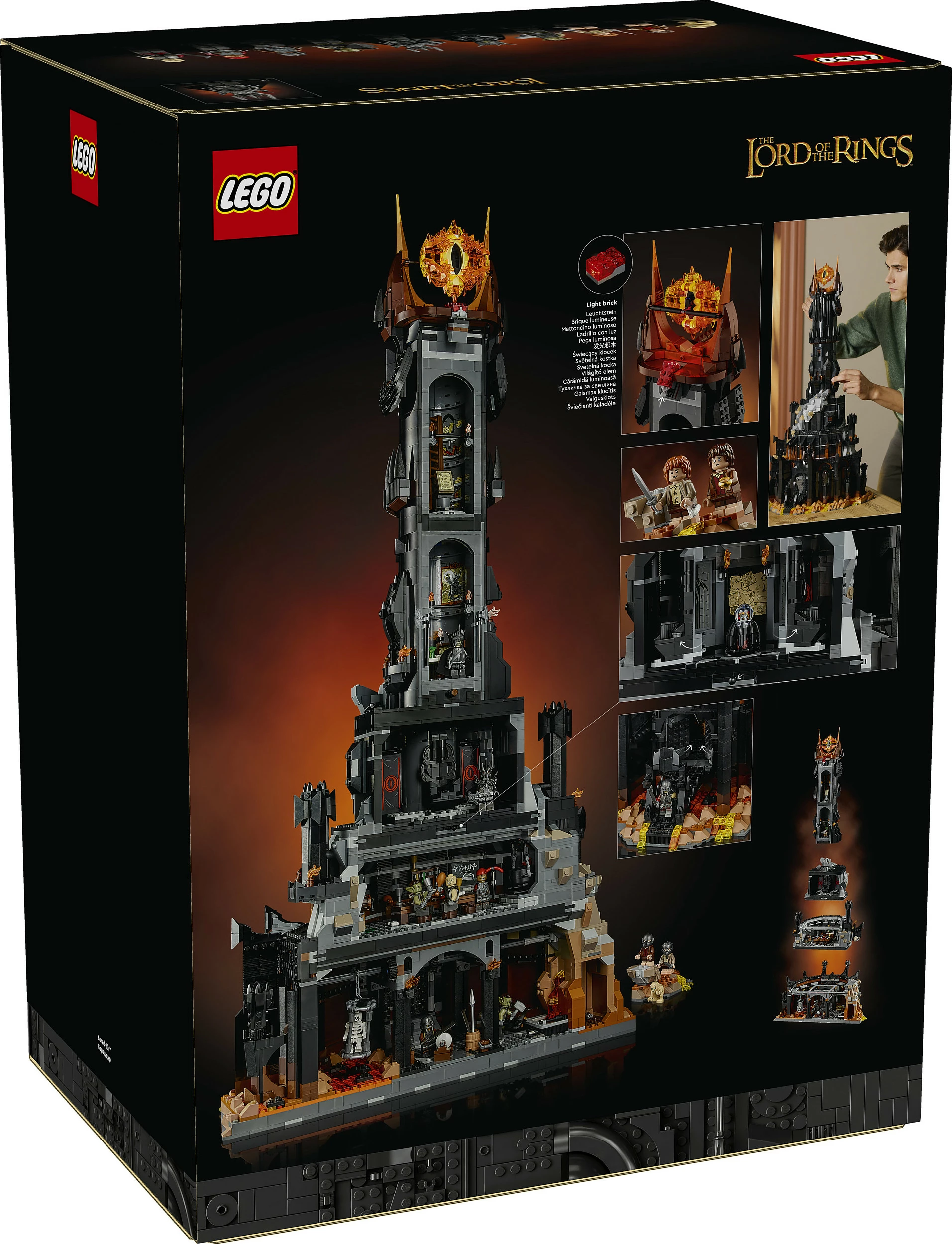 Set ndërtimi LEGO Icons The Lord of the Rings 10333 Barad-dûr, 5471 copë, 18+, shumëngjyrësh