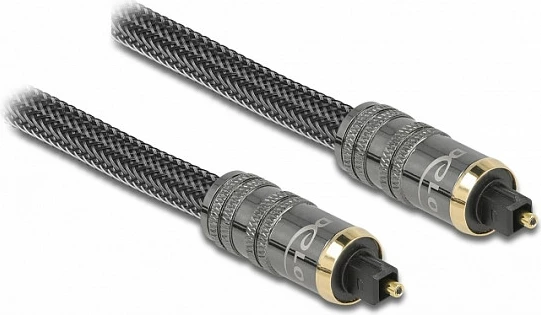 Kabllo optike audio DeLOCK TOSLINK 5 m, TOSLINK M-M, e blinduar, Anthracite
