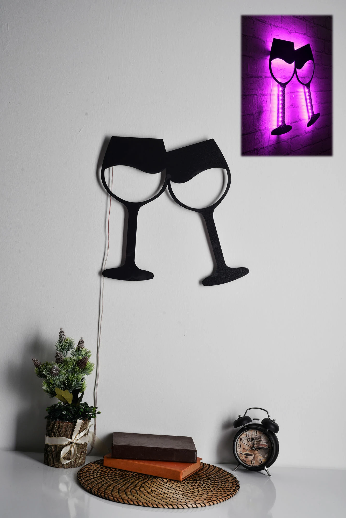 Dritë dekorative LED, gota vere, rozë, Wallity