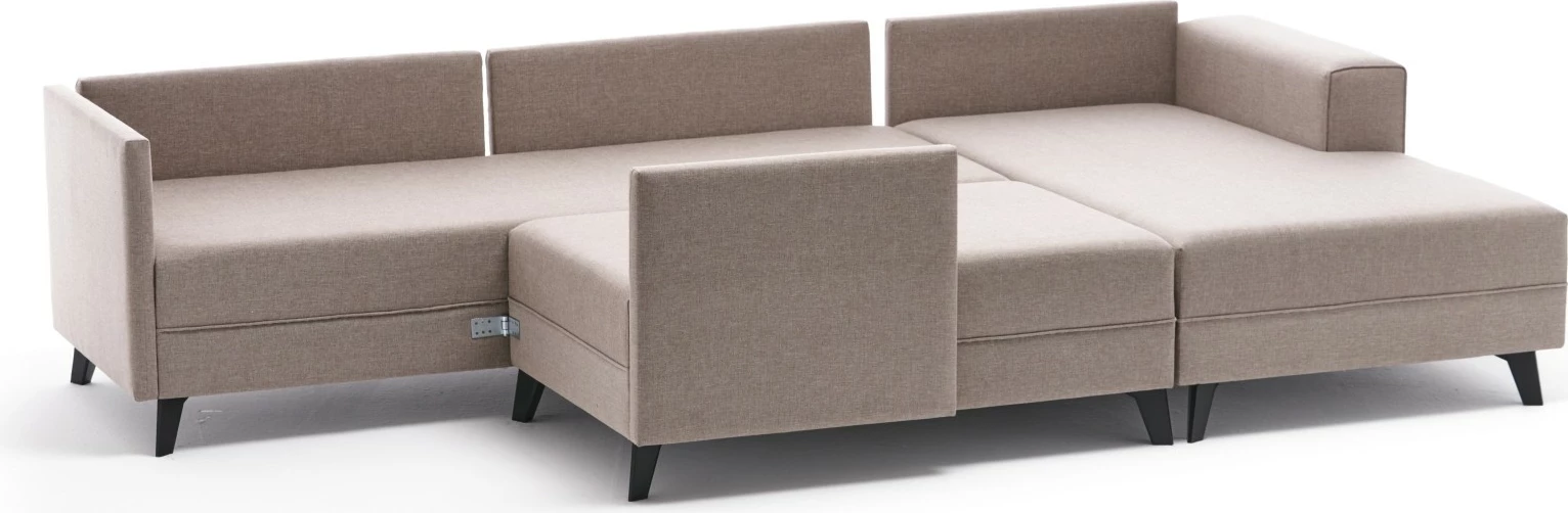 Kënd-sofë krevati Atelier del Sofa, Efsun, krem