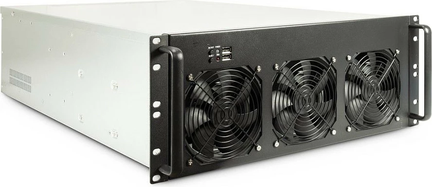 Kasë rack Inter-Tech 4F28, 4U 19", ATX/EATX/micro ATX/Mini-ITX, 28x 3.5" + 4x 2.5", Black/Silver
