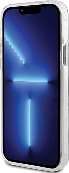 Mbështjellës Guess Metal Outline Magsafe për iPhone 12 / iPhone 12 Pro, argjend