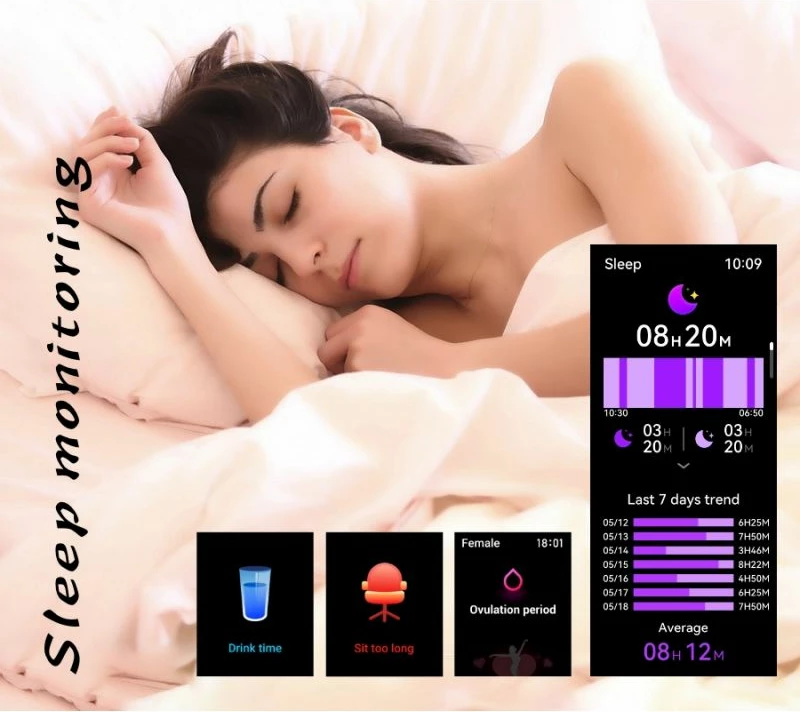 Smartwatch për femra Rubicon, e zezë