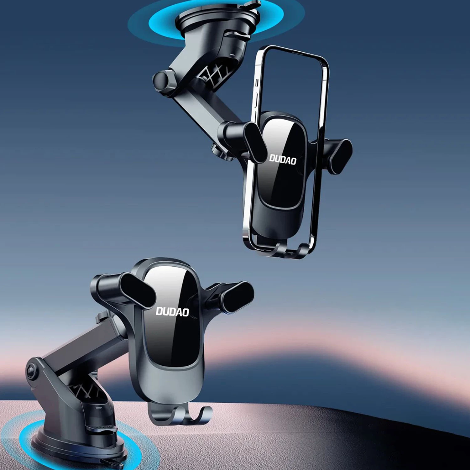 Mbajtës telefoni për veturë Dudao F5Pro, për kokpit, i zi