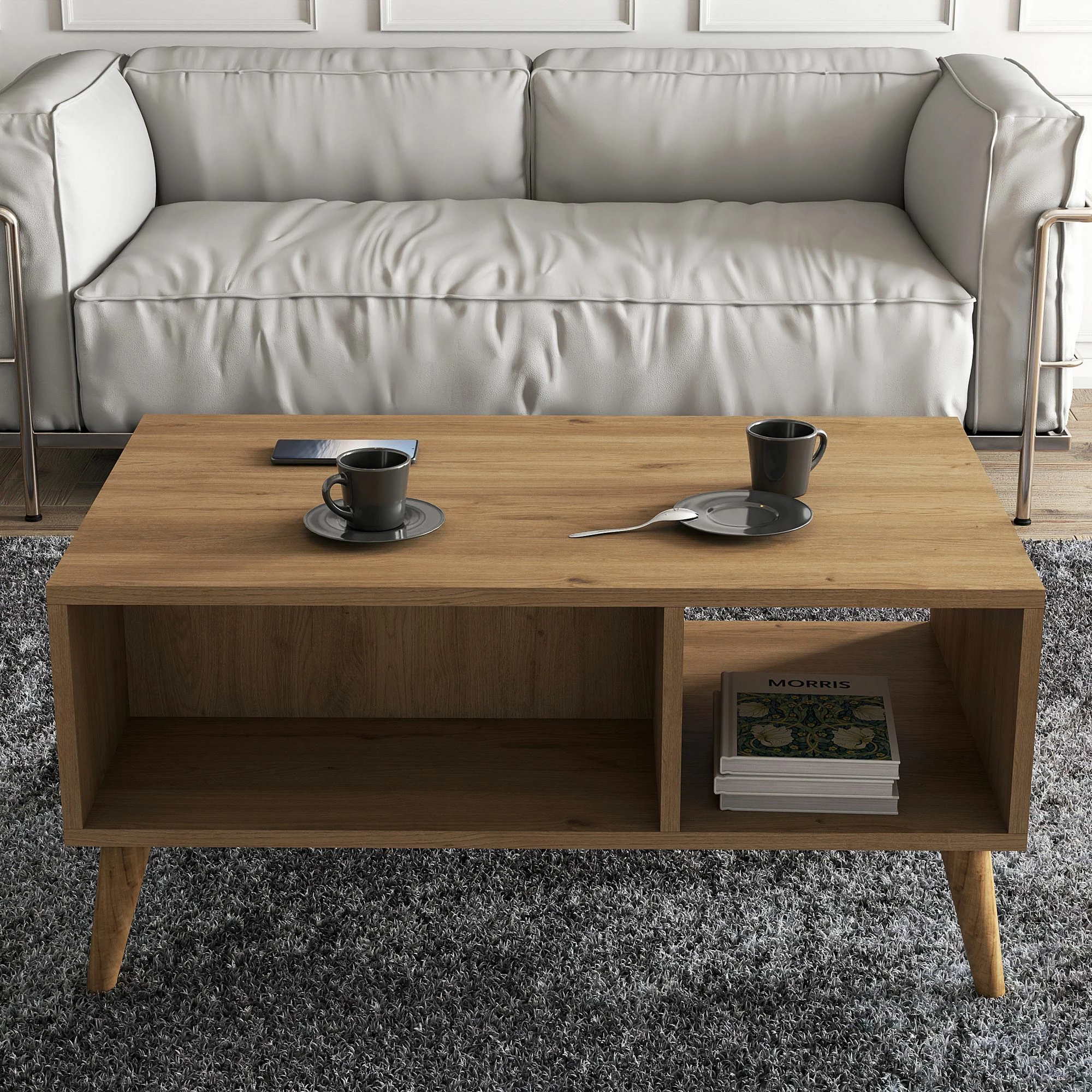 Tavolinë kafeje Hanah Home Exxen, ngjyrë lisi, 90x54x41.6cm