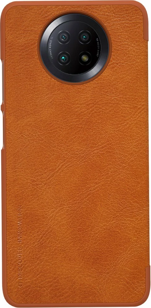 Mbështjellës Nillkin Qin për Xiaomi Redmi Note 9T 5G, lëkurë, kafe