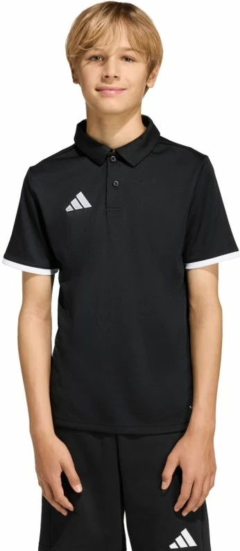 Maicë polo për fëmijë adidas, e zezë