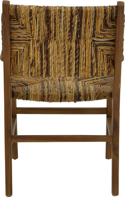 Karrige Refane dru teak natyral-litar banane 55x60x85cm