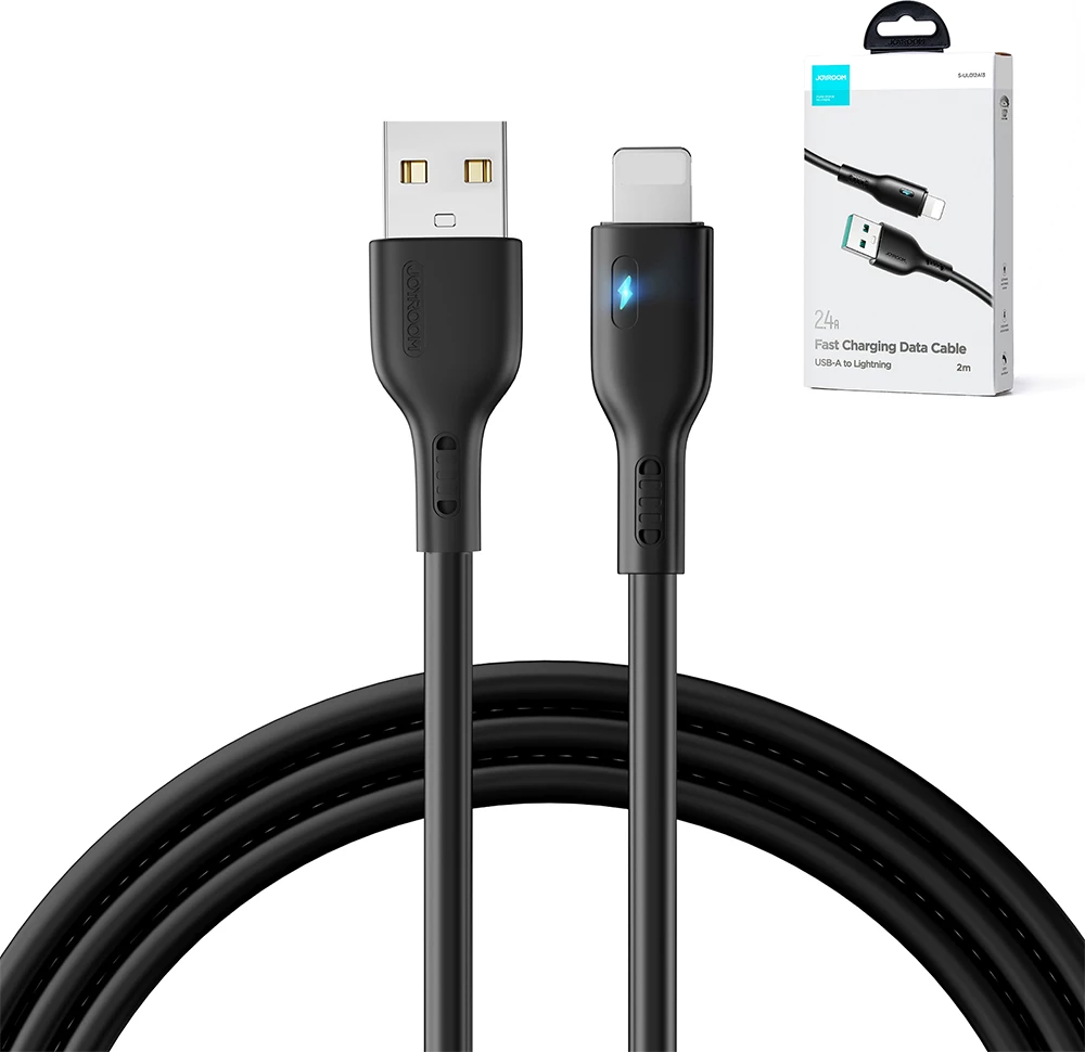 Kabllo Joyroom Premium Series A13, USB-A në Lightning, 2m, e zezë