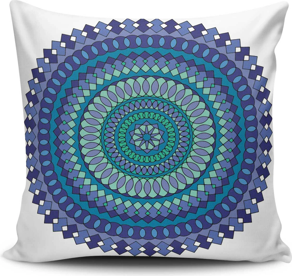 Jastëk Aberto Design, MANDALA-25, shumëngjyrësh, 43x43cm
