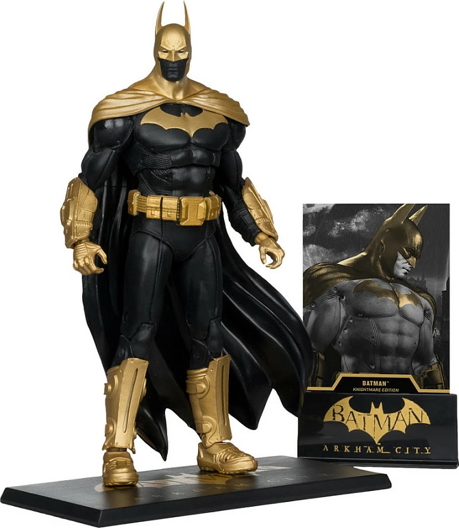Figurinë aksioni McFarlane DC Multiverse Batman Arkham City, 178 mm, e zezë/artë