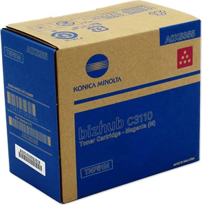 Toner, Konica Minolta, TNP-51M (A0X5355), rendiment 5000 faqe, magenta