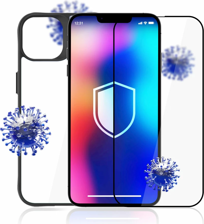 Mbështjellës 3mk Comfort Set 4in1 për iPhone 14, i zi