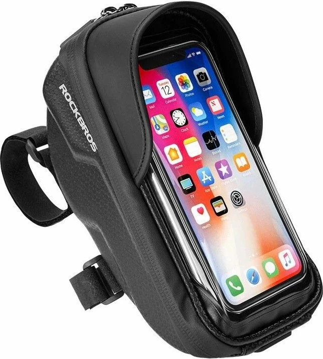 Çantë telefoni për biçikletë Rockbros, e zezë