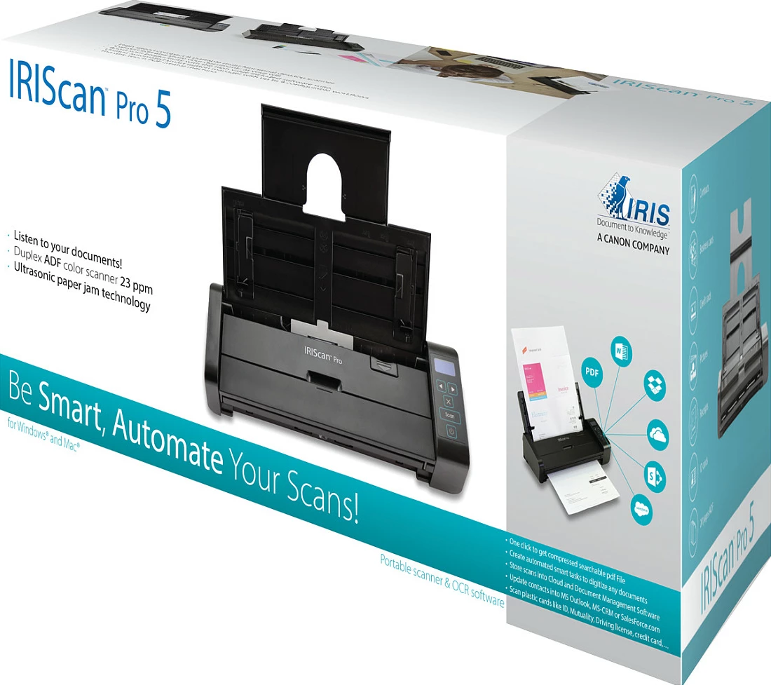 Skaner dokumentesh I.R.I.S. IRIScan Pro 5, USB 2.0, desktop, zi